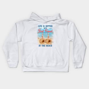 Best Friend At The Beach Kids Hoodie